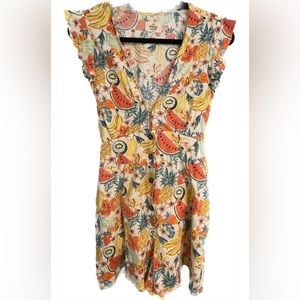 Marine Layer Camila Fruit Print Romper, only worn twice